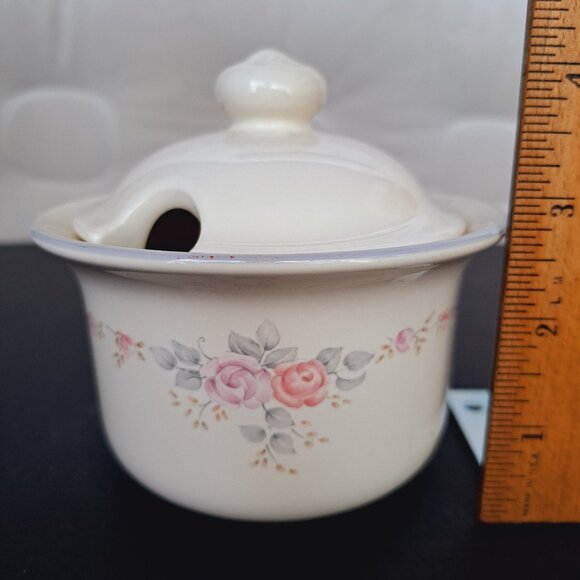 Vintage Pfaltzgraff Stoneware "Trousseau" Sugar Bowl Retired 022 - Picture 5 of 7